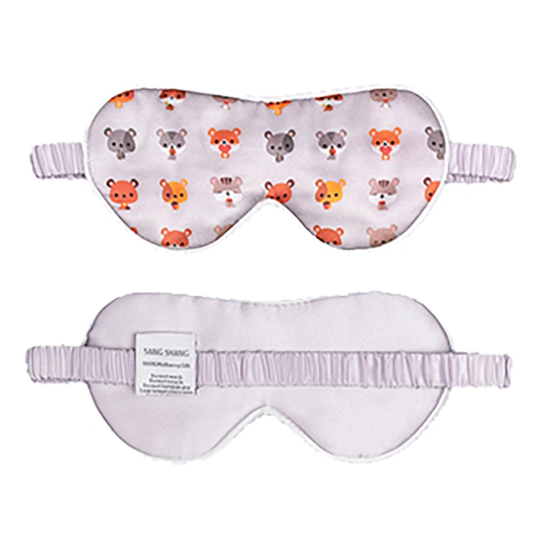 Toddler taille imprimé en Soie de mûrier Eye Mask pour enfant