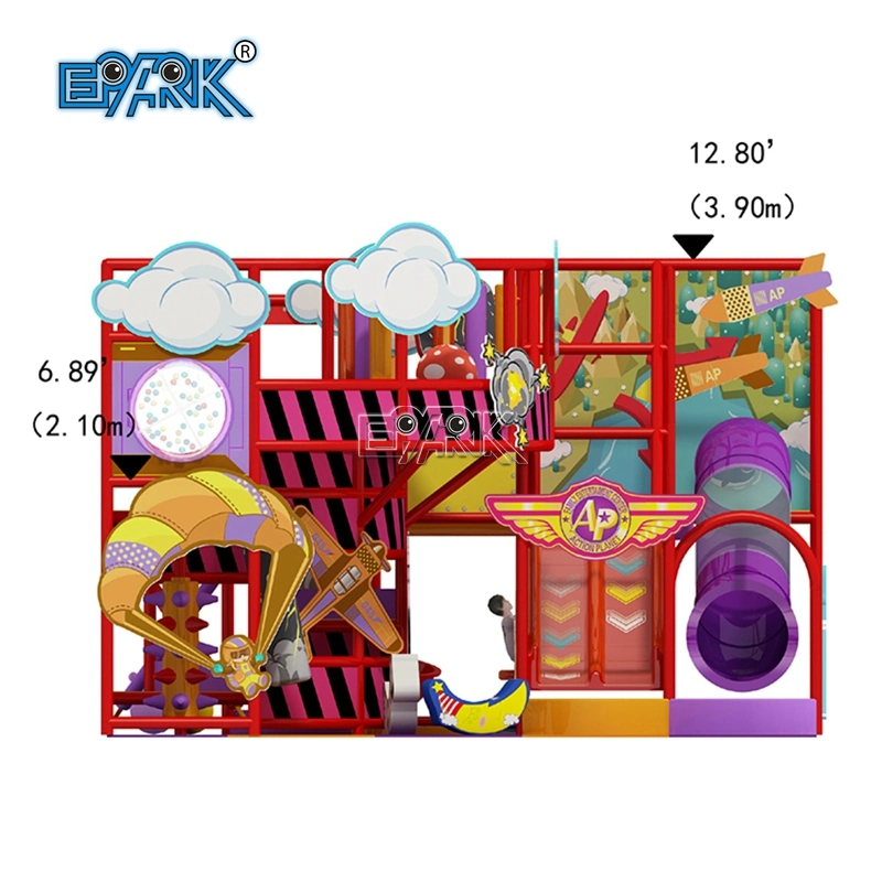 ملعب للأطفال داخلي مخصص للألعاب الترفيهية الترفيهية في الملاهي Commercial Candy Theme Soft Play تعيين