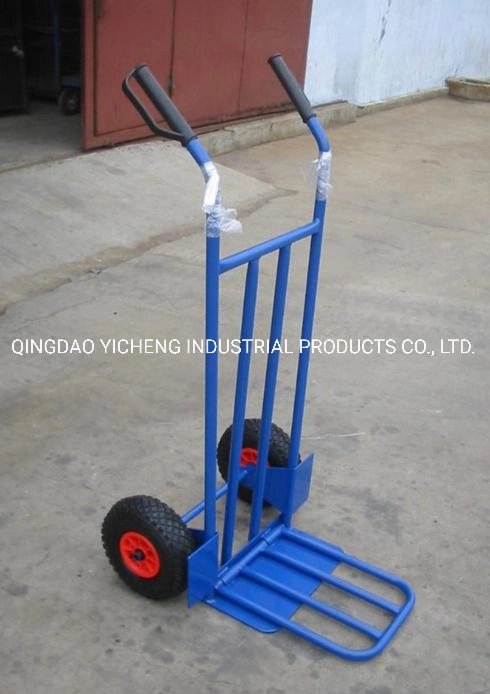 Two Wheels Hand Trolley with Folded Plate