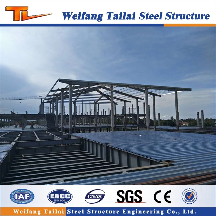 Prefabricated Engineered Prefab Steel Structure High Rise Building / Multi-Storey Construction Hotel Supermarket