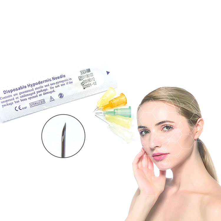 Seringue stérile à usage unique personnalisé mésothérapie hypodermique Sharp aiguille pour injection de beauté