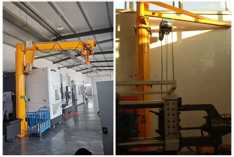 China 1 2 3 5 10 Ton Electric Column Mounted Jib Crane Price for Workshop Lifting Equipment