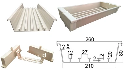 Hydroponics System PVC Plant Growing Gutter Vertical Farming Systems, Greenhouse Seed Cultivation PVC Hydroponic Gutter for Strawberry