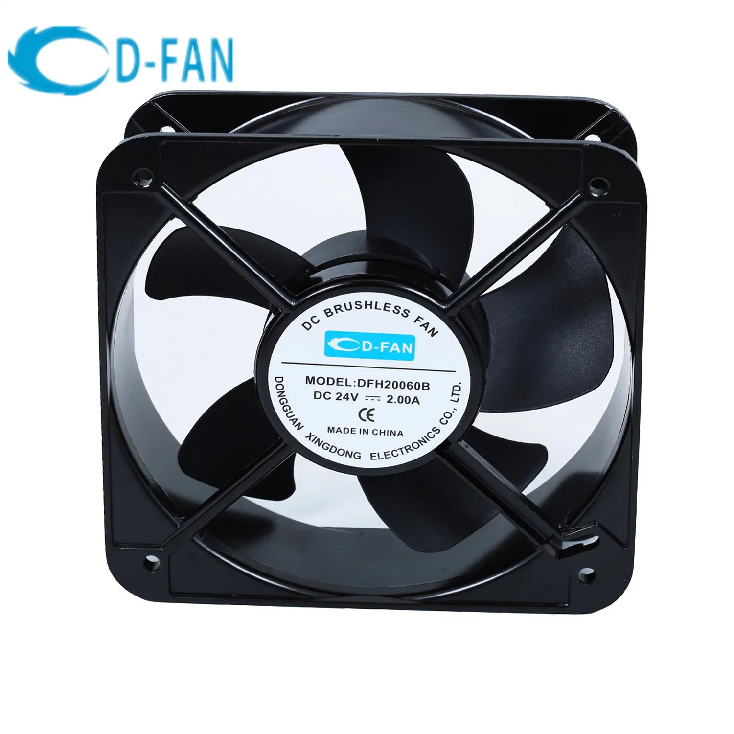 200mm de altura Ventilador Cfm 200x200x60mm escape Industrial del enfriador del ventilador de los coches eléctricos