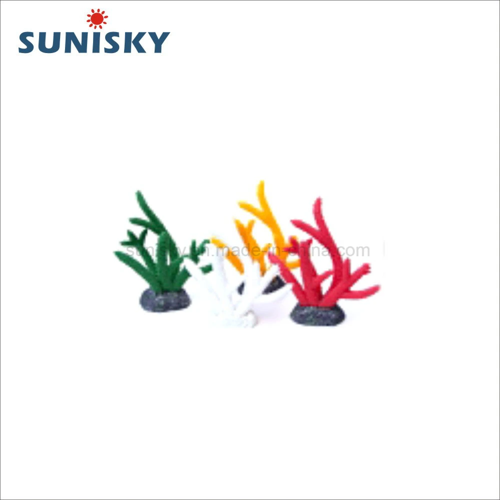 Sh 9100L PU Polyresin & PVC Coral Soft Artificial Aquarium Decorative Ornament for Fish Tank