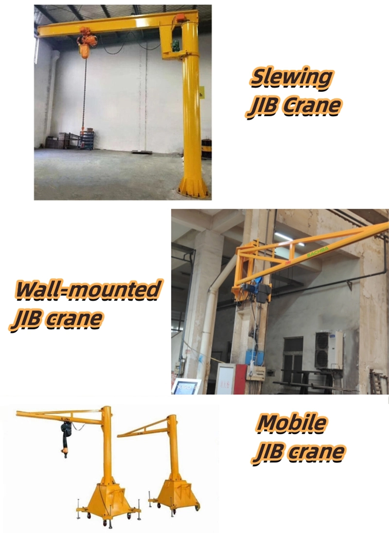 1t 2t 5t Jib Crane Light Type Workshop Construction Used 2000kg / 3000kg / 500kg Slewing Arm Crane