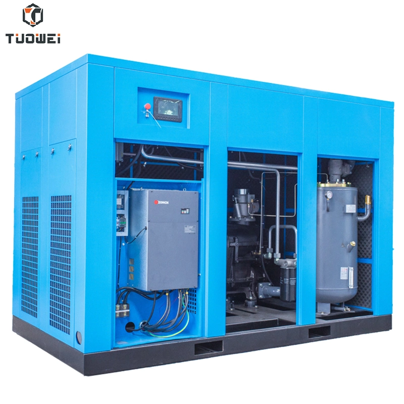 55kw 75 CV de potencia ac de frecuencia variable Twin-Screw compresor de aire con motor h.