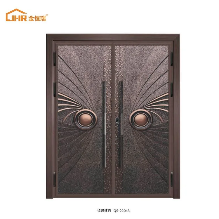 Aluminum Modern Double Casement Front Entrance Door Aluminium Glass Bathroom Swing Doors