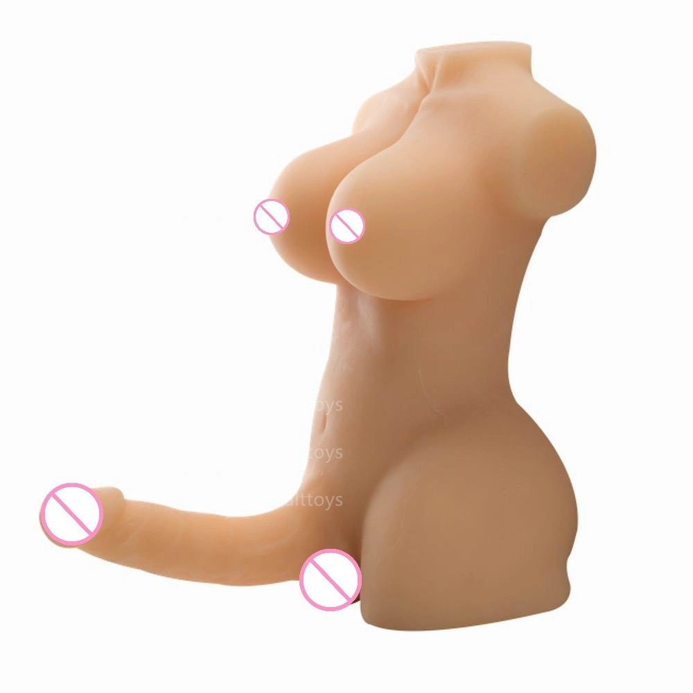 Silicone Sex Doll OEM Factory Atacado Shemale sexo metade Adulto corpo Dildo realista Mama grande