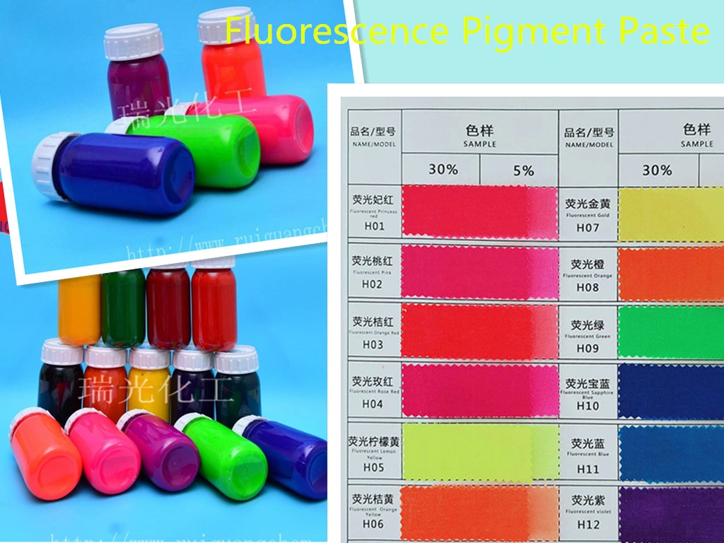 Yellow Green Red Pigment Printing Paste for Paper Industry