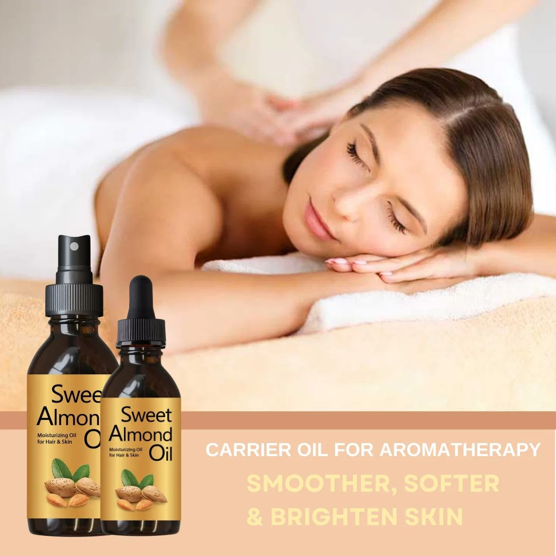 Private Label Almond Oil - 100% Pure and Moisturizing for Hair and Sensitive Skin