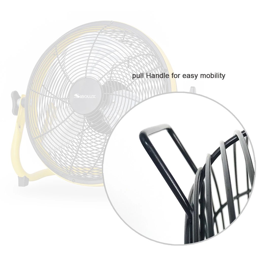 Electric Metal Fan Stand 16" Rechargeable Industrial Fan Floor Fan High Velocity Outdoor Fan Charing Ventilation Fan