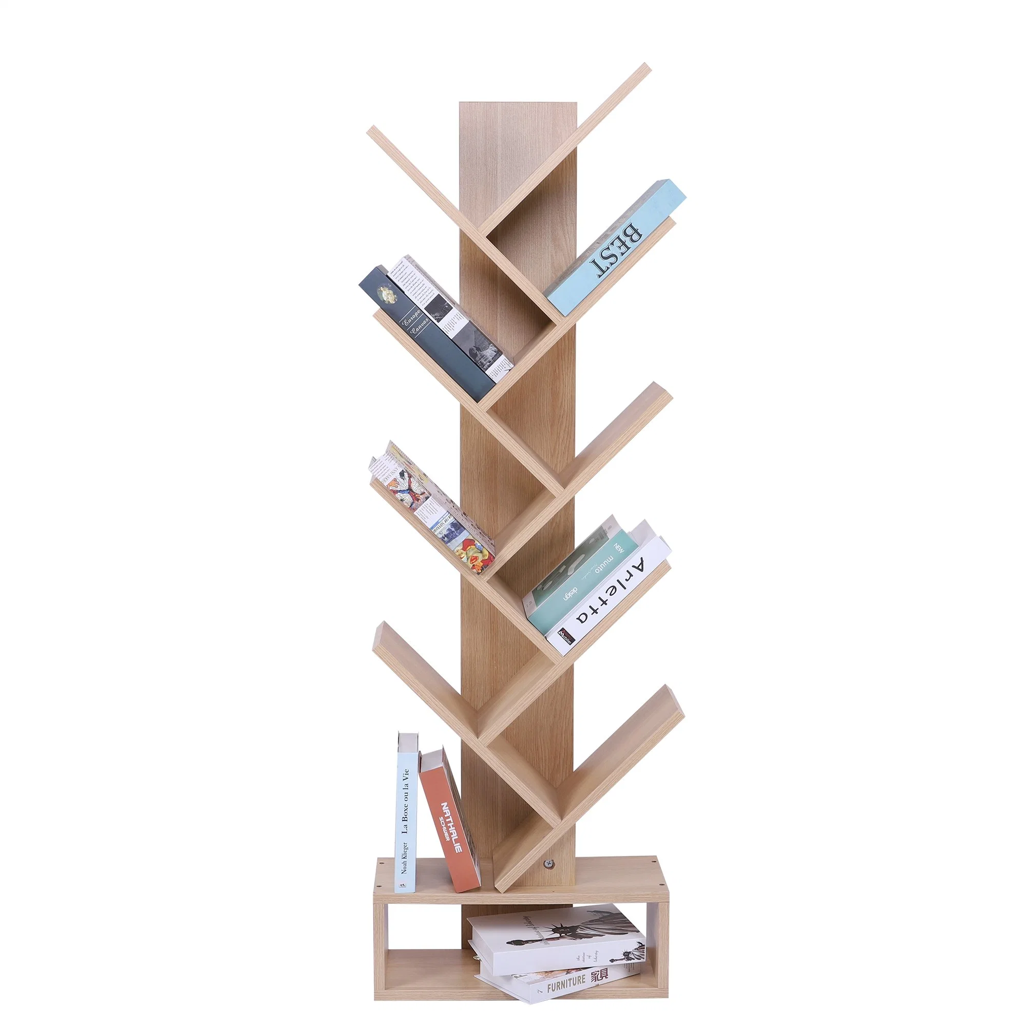 Living Room Furniture Modern Bookcases Tree Shaped Wooden Bookshelf Book Shelf