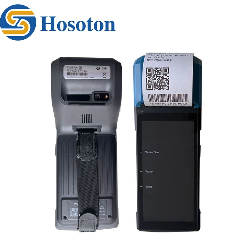 5,5 Zoll POS-Maschine Handheld Terminal Android 13,0 Thermal Printer S81L