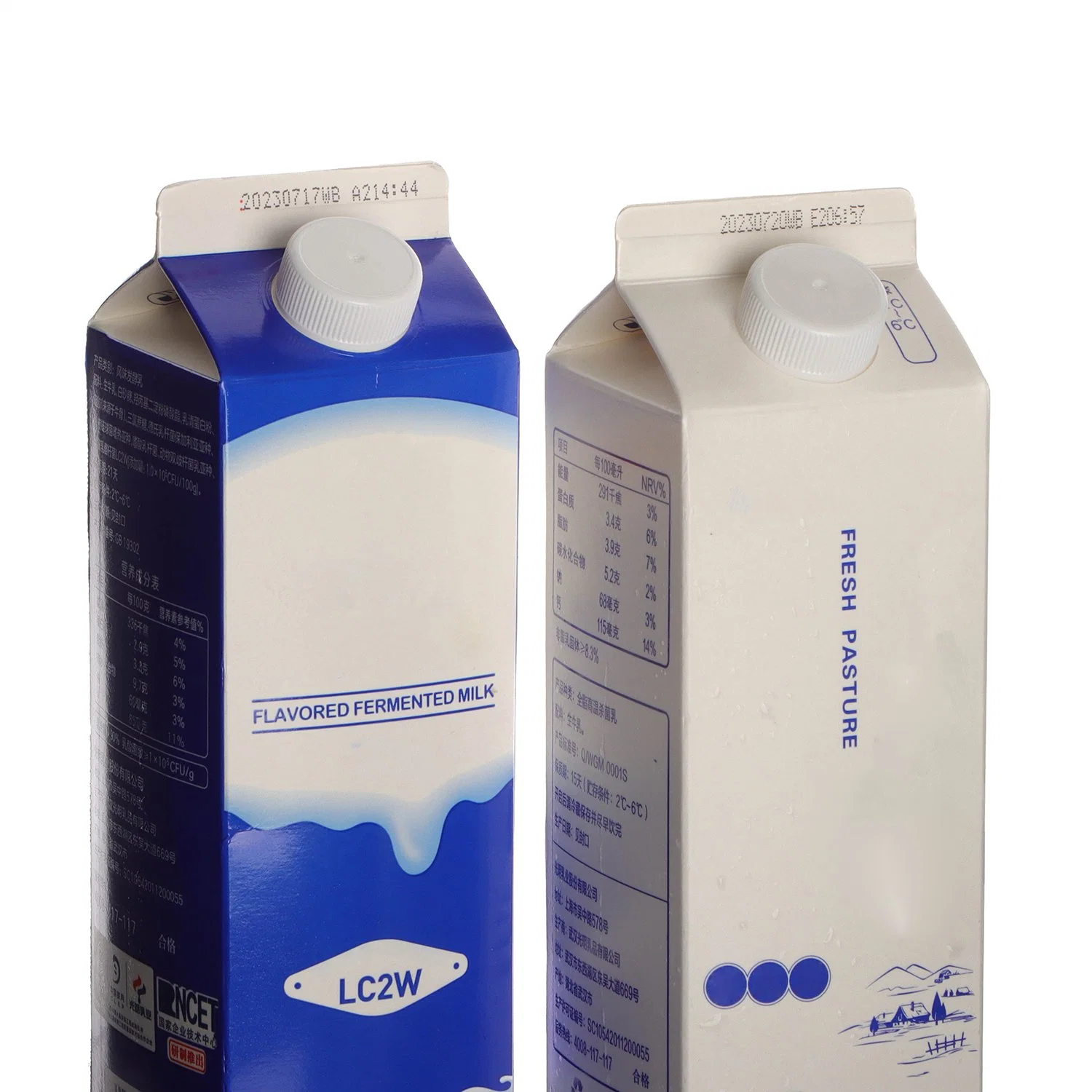 Manufacturer Gable Top Liquid Packaging Helicap Beverage Juice Milk Sealing Cover