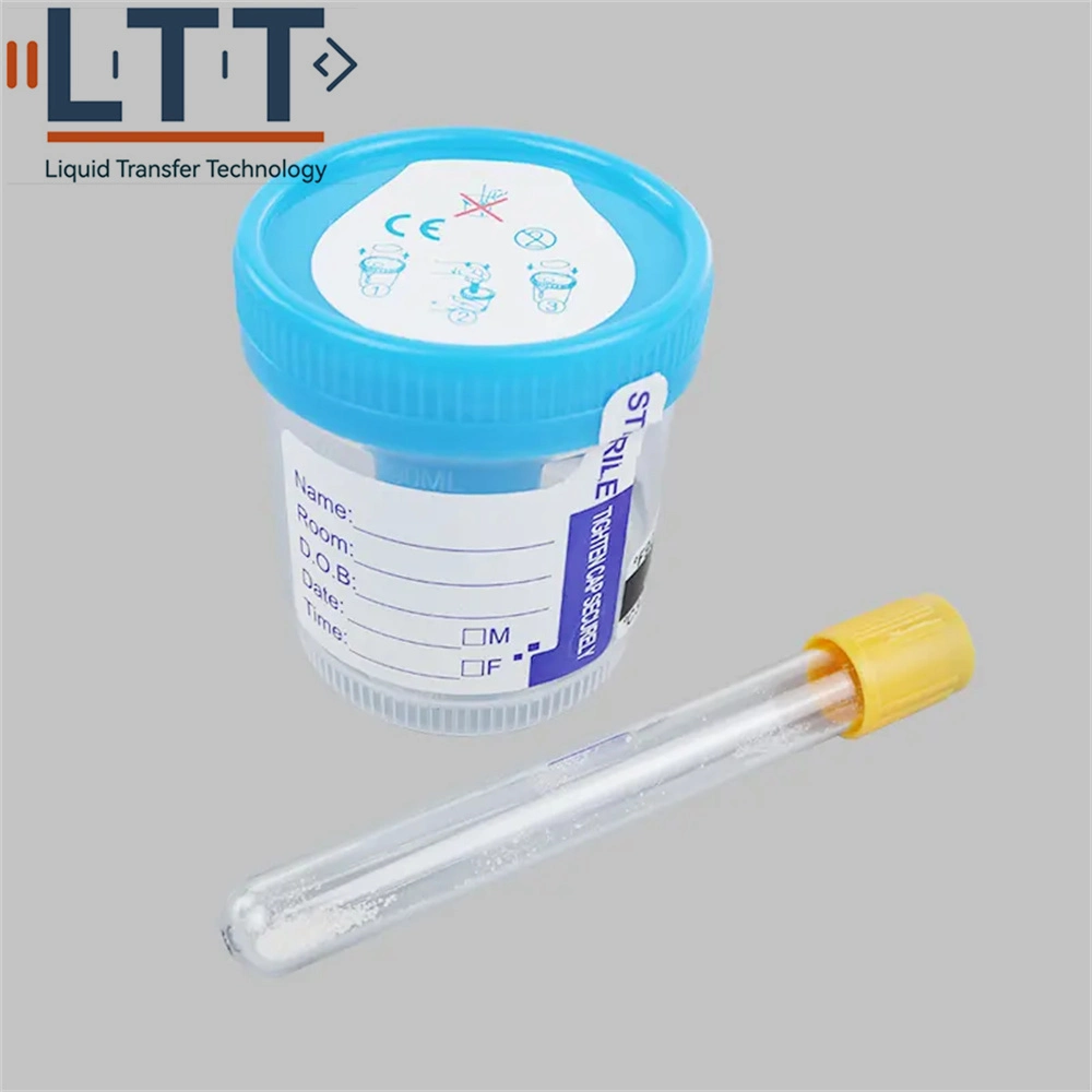 Disposable Plastic 90ml Urine Container with Screw Cap