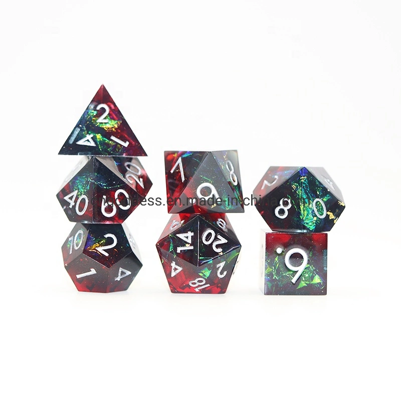 16mm Custom Dice Set Dice Dnd Sharp Edge Resin Dice Set