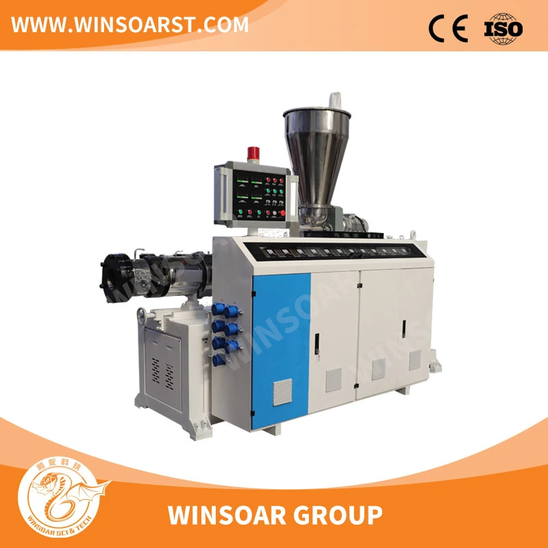 Plastic PE/PVC/PPR/HDPE/LDPE/CPVC/UPVC Pipe/ Tube/ Profile/ Panel/Ceiling Extruder/ Single Screw/ Conical Twin/Double Screw/ Parallel Extrusion Machine Extruder