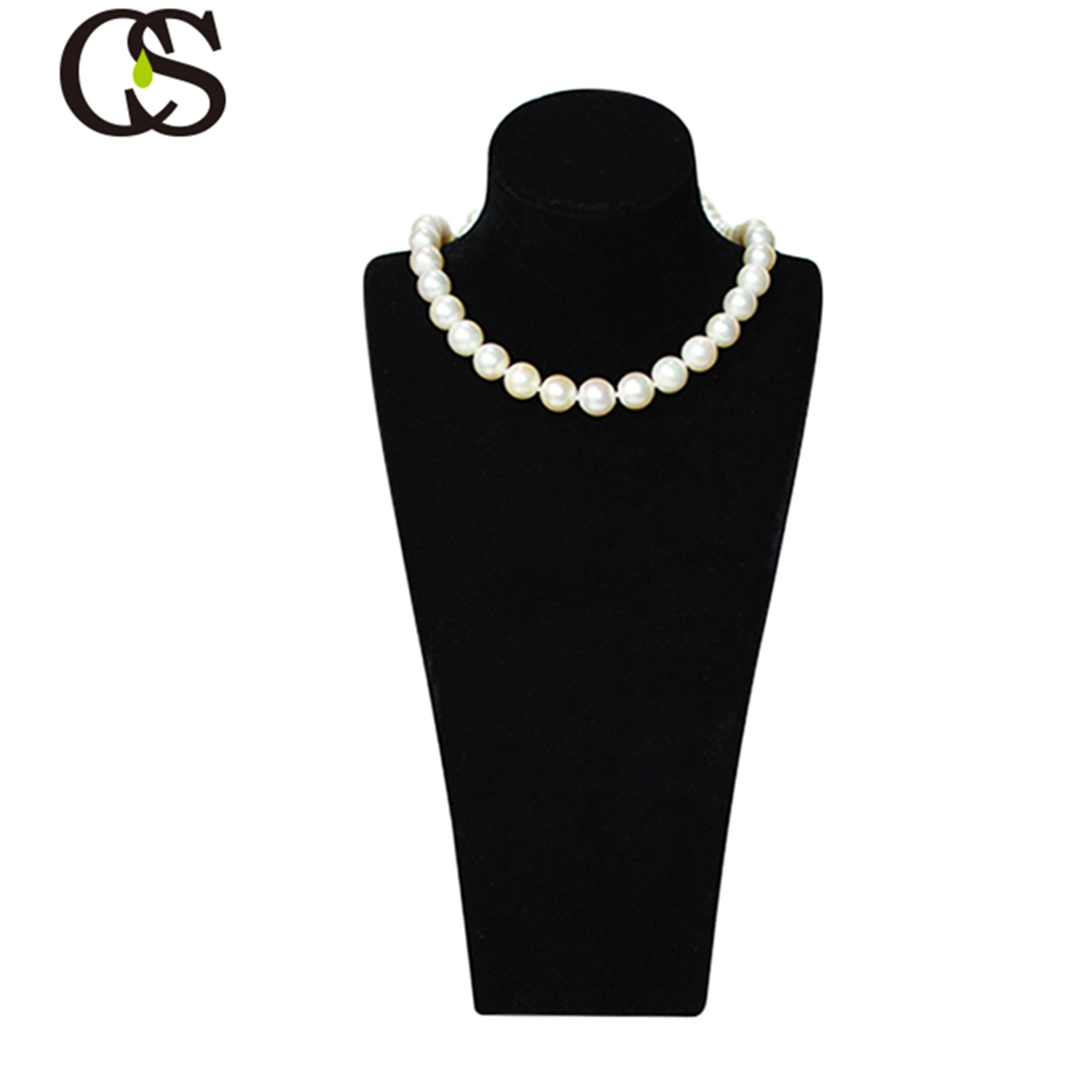 High End Durable MDF Black Velvet Display Bust for Necklace Bracelet