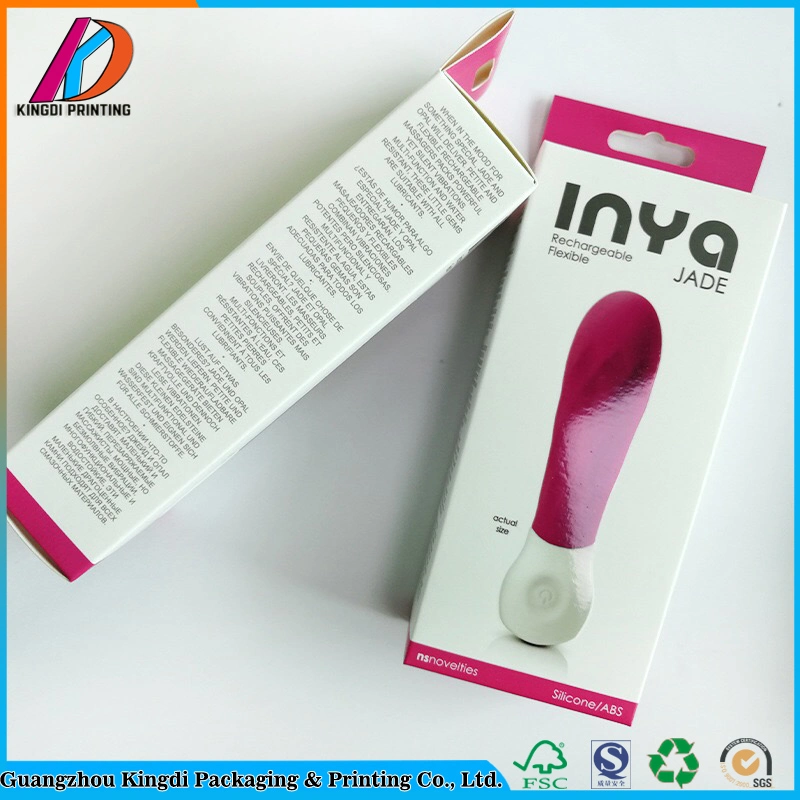 Personalizar el embalaje del producto adulto vibrador plegable Caja de papel