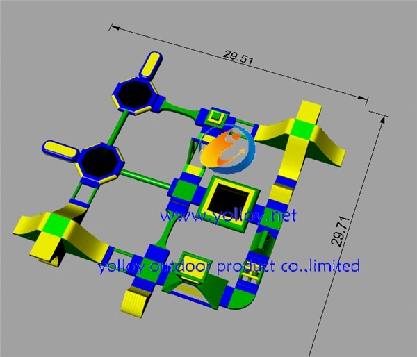 Floating Inflatable Water Sports Game Amusement Park