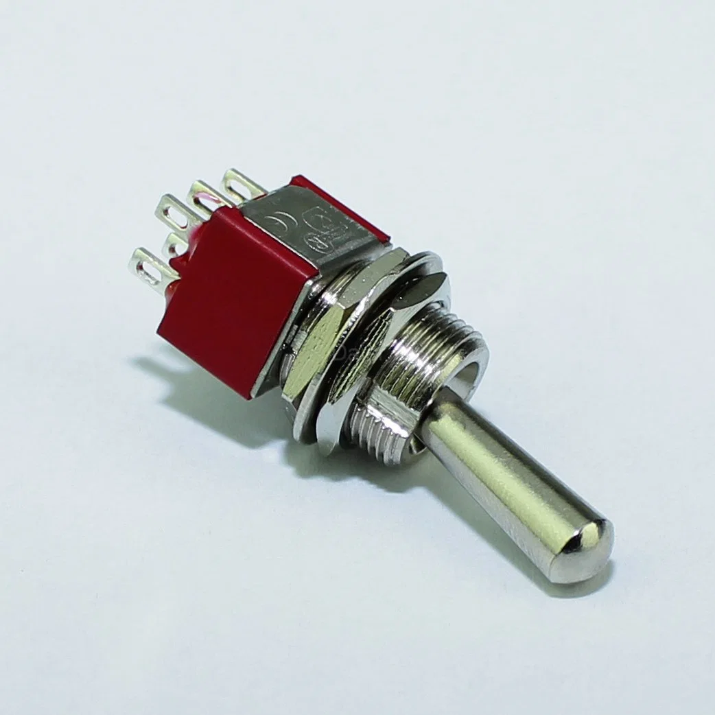 220V 2 Way Dpdt Mini on-on 6 Pin Toggle Switch