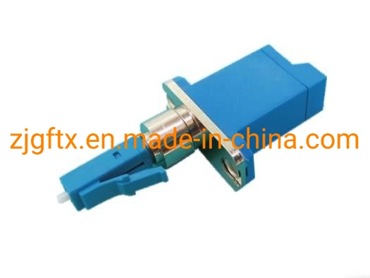 Optical Fiber Upc / APC Fiber Optic Adapter Singlemode E2000 Female to FC/St/LC Male Hybrid Converter