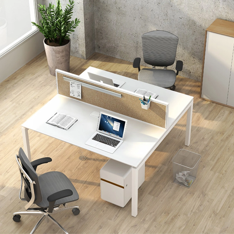 Factory Direct Sale Modern Staff Desks Melamine Furniture Office Workstation