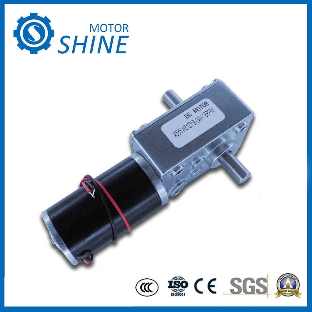 Bringsmart A58sw-555b Worm Geared DC Motor with Encoder Disk 12 Volt High Torque Encoder Motor