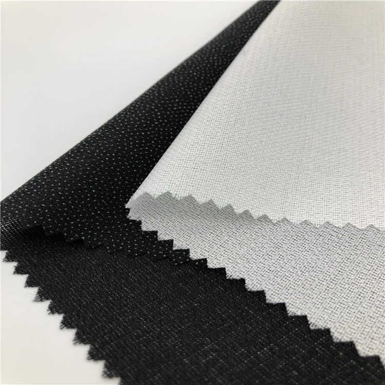Best Selling High Quality Fusing Fabric Twill Weaving Woven Interlining Adhesive Tailored Interlining for Jacket, Suits, Coats