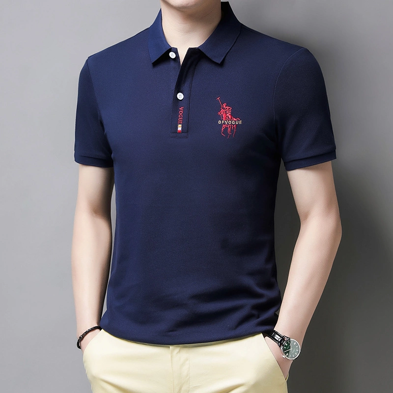 Vêtements de mode brodés personnalisés de haute qualité – vêtements en coton respirant pour Homme Polo-Shirts Cool Golf Polo