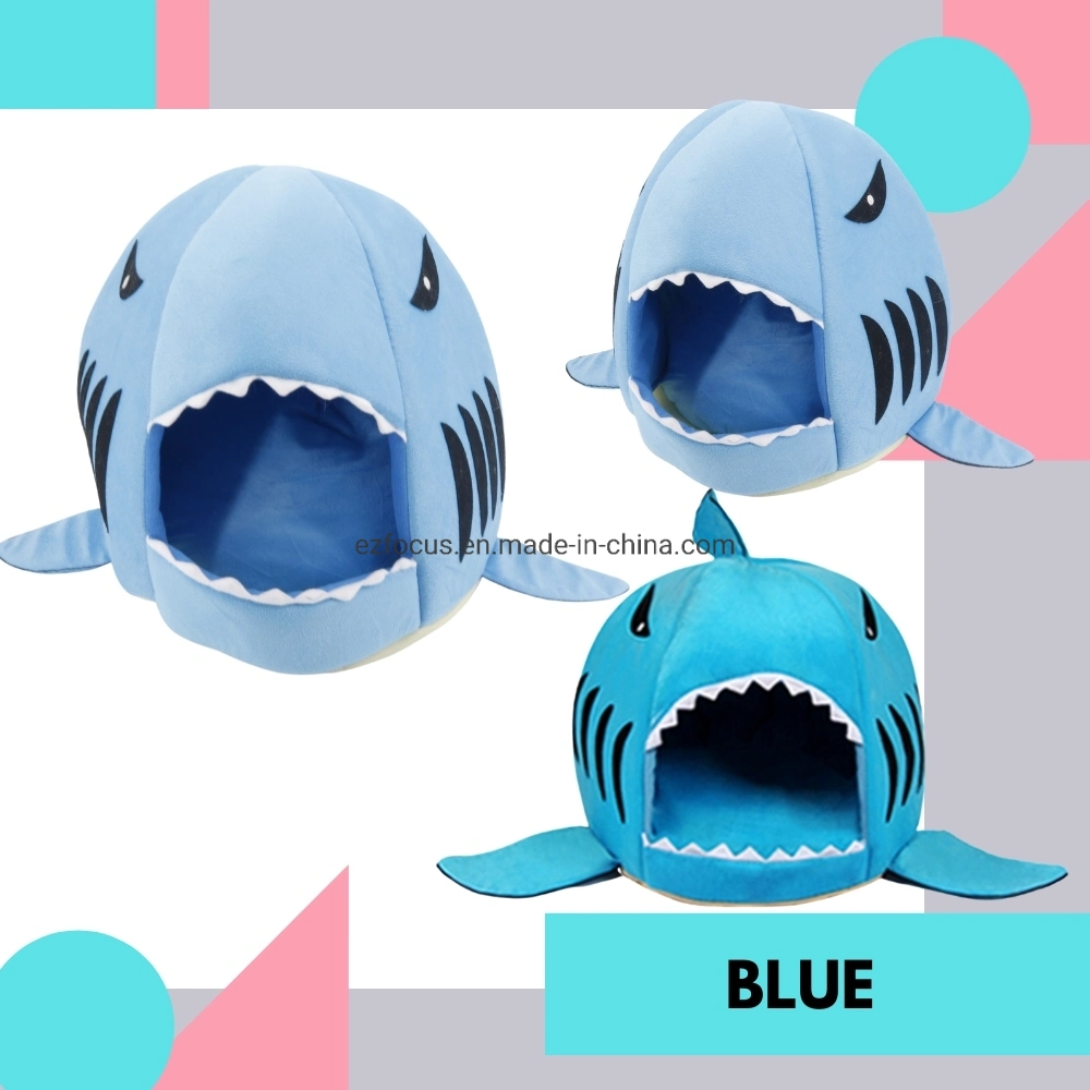 Shark Style Covered Pet Bed with Comfortable and Breathable Foam for Dog and Cat Pet Wbb14460