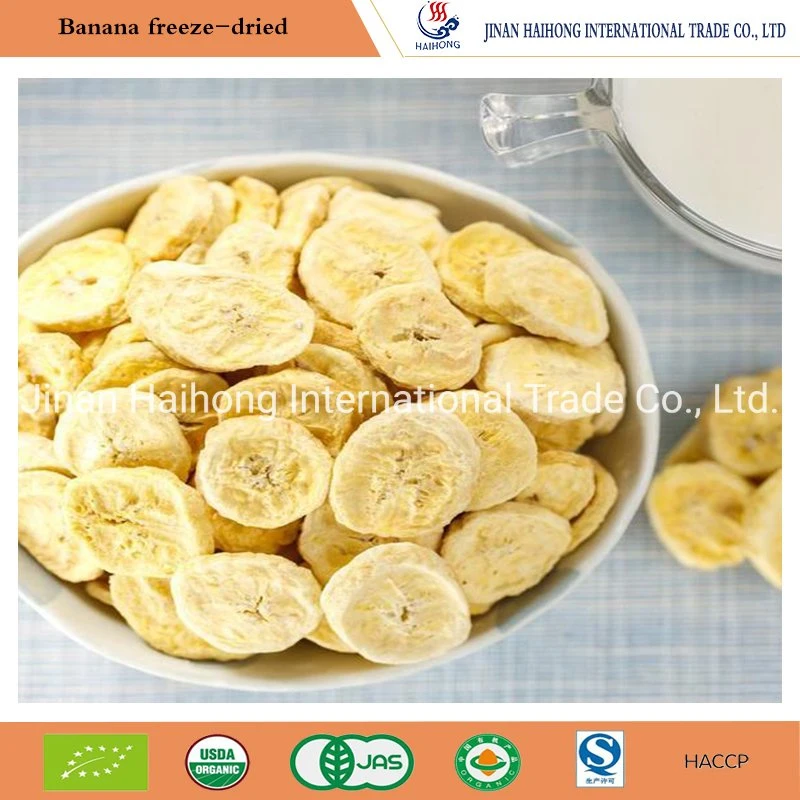 Fourniture d'lyophilisé de fruits, lyophilisé banana chips, fd lyophilisé de bananes, de délicieux fruits séchés