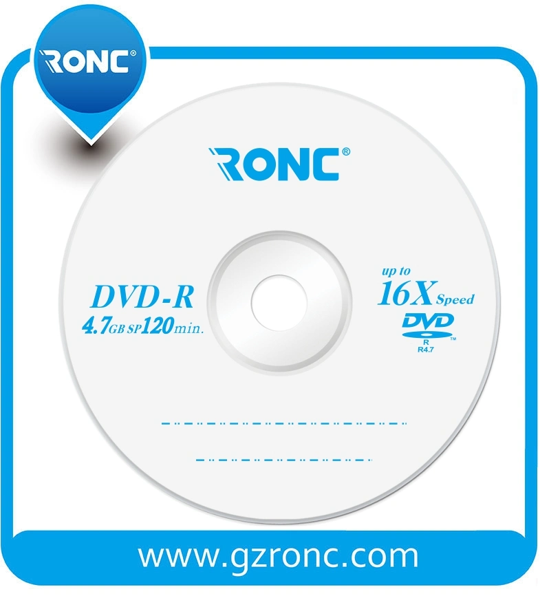 Ronc الجملة قرص DVD-R فارغة شعار المصنع السعر قرص DVD فارغ