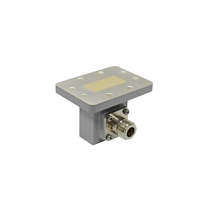 Bride rainurée CPRG137 C bande 5.38 ~ 8,17 GHz Waveguide to Adaptateur coaxial