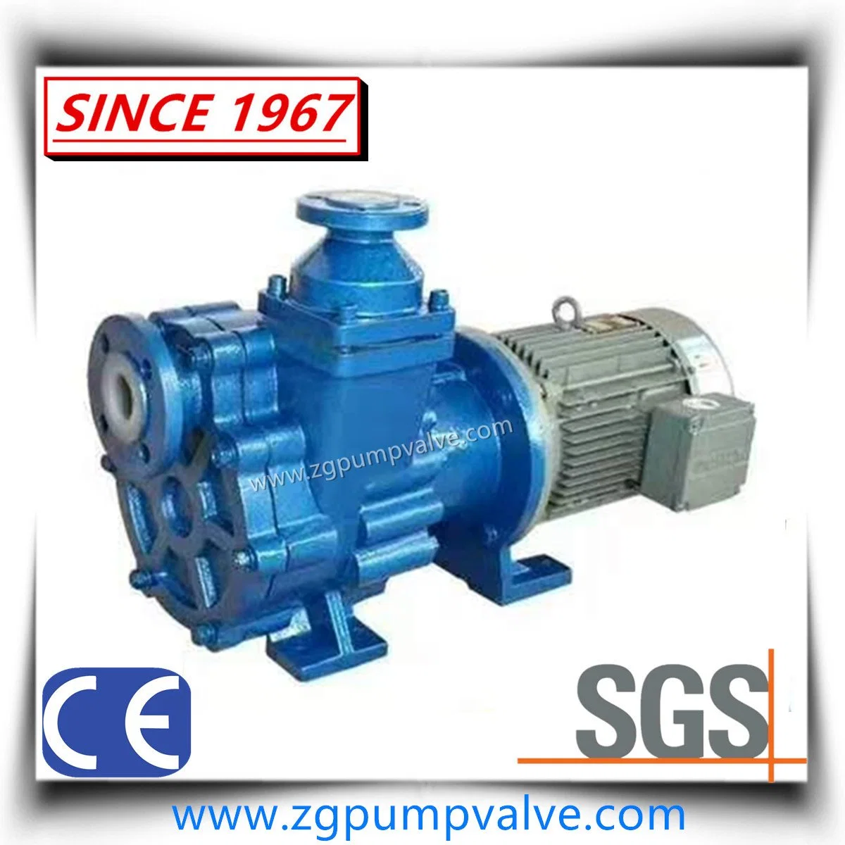 PTFE, F46, PFA Lined Centrifugal Pump, PFA Lining Industrial Chemical Pump