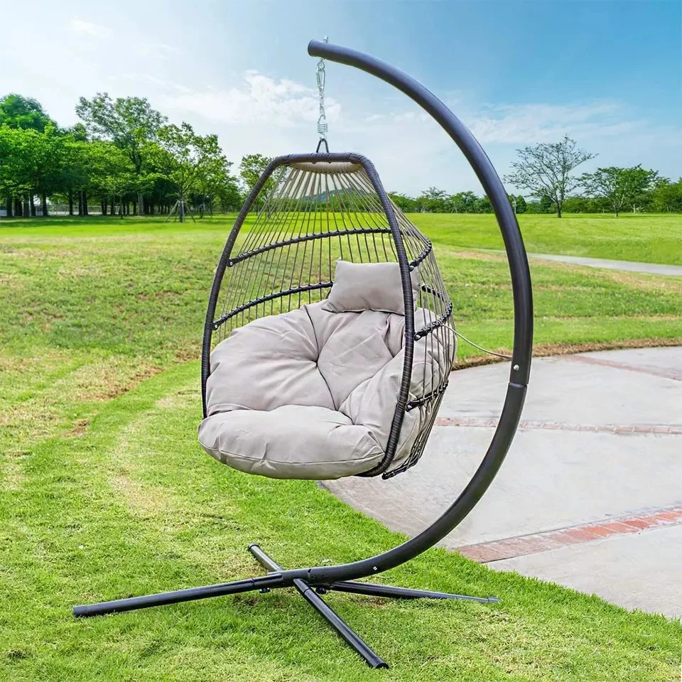 Outdoor Furniture Rattan Garden Leisure Egg Hanging Swing Chair