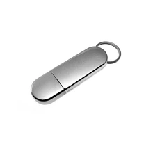 Unidade Flash USB de forma oval com corda, promocional de dispositivo USB