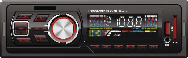 راديو FM بمشغل MP3 للسيارة المزود بلوحة ثابتة مع معادل