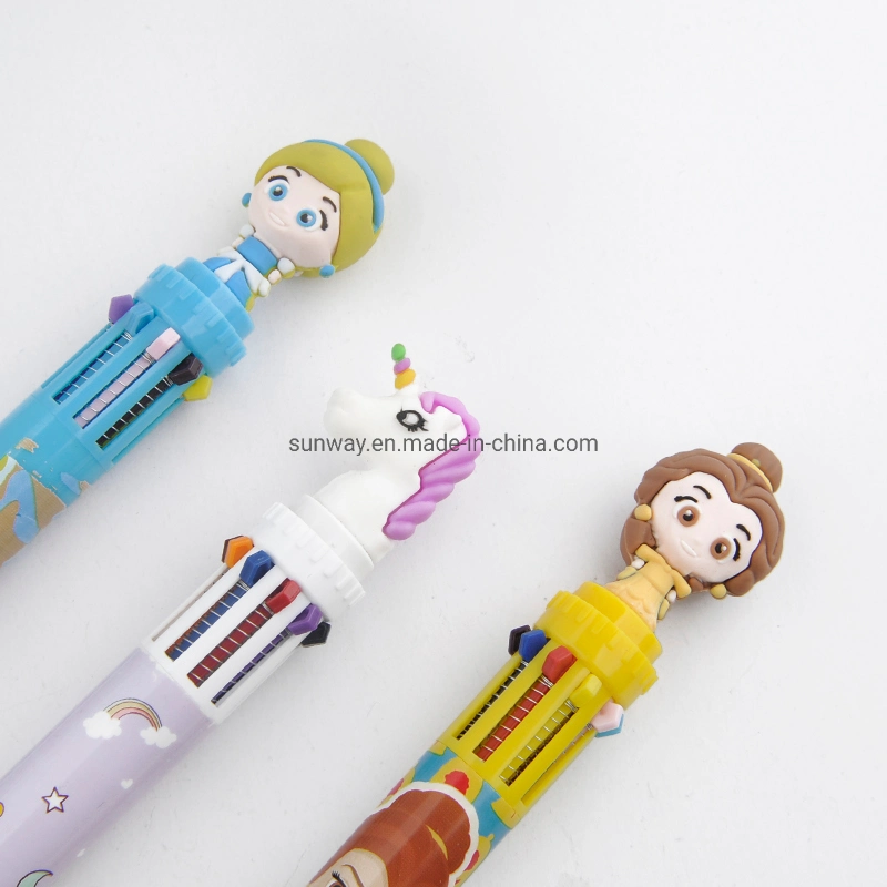 Gift Stationery Hot Sale OEM 10-in-1 Plastic Multi Color Pen