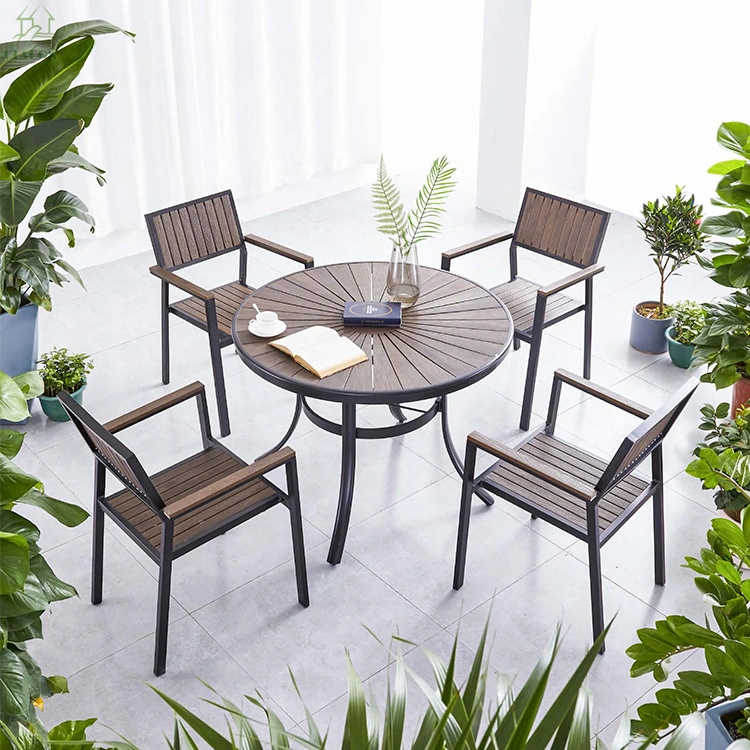 Morden Patio Garden Furniture Wooden Table and Chair Used Teak Wood Dining Set Outdoor Furniture