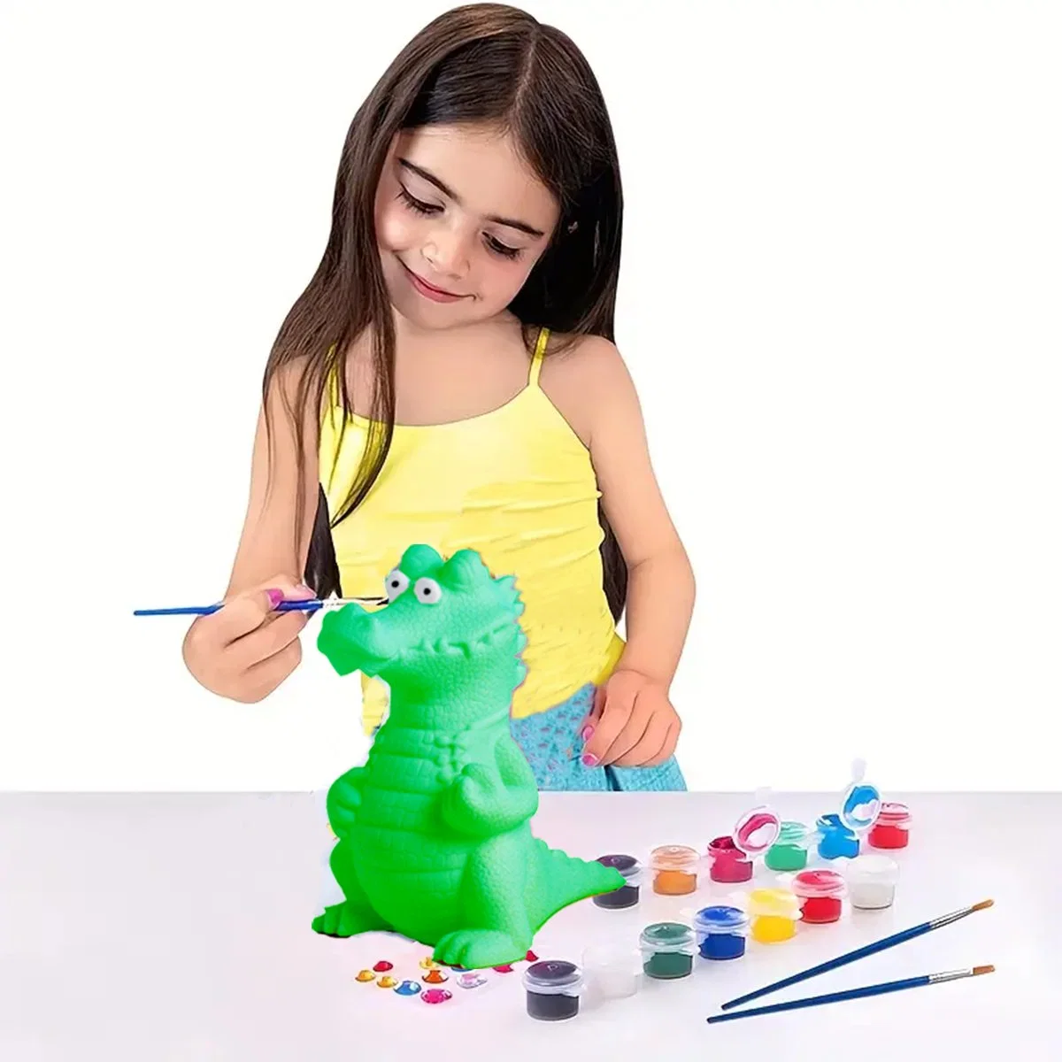 Bricolaje Piggy Bank Dinosaur Money Box para niños Regalo