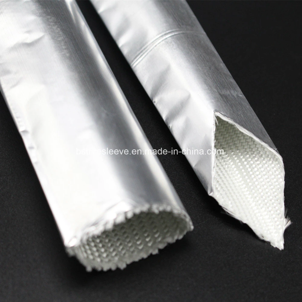 Heat Reflective Aluminum Fiberglass High Temperature Wire Sheathing