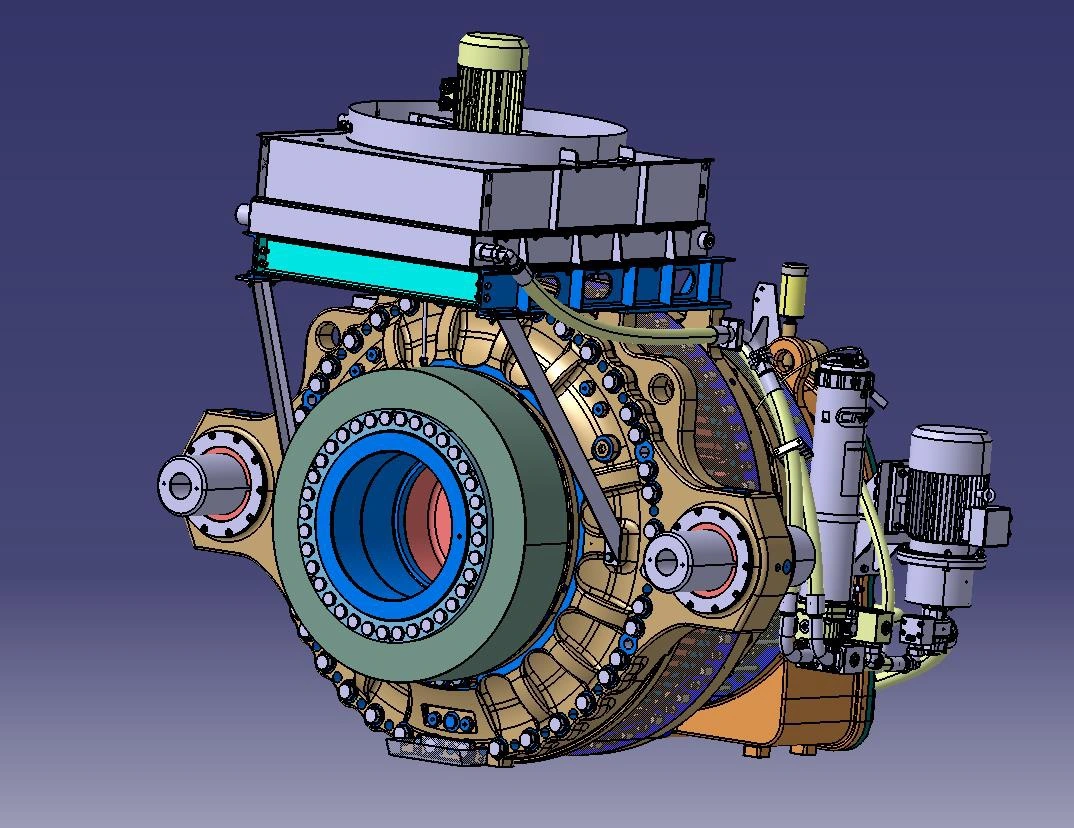 Gearbox Assembly Auto Parts Wind Turbine Drive System Gearbox for Railway