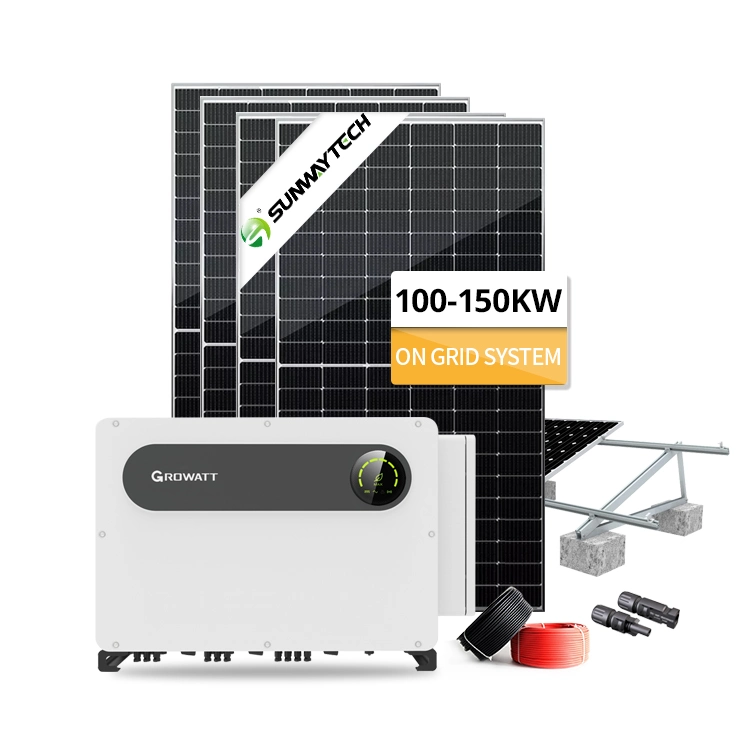 Sur la grille de l'onduleur solaire Growatt trois phase 100kw 110 kw 120 kw 125 kw Accueil de l'industrie d'alimentation du système solaire