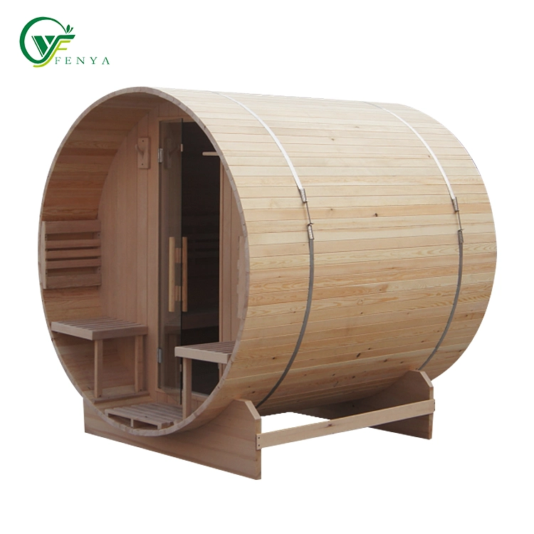 Wholesale Outdoor Solid Wood Garden Barrel Sauna Room