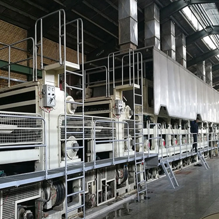 350 Precio de coste bajo 250t/D 4400mm de la máquina de cartón corrugado Línea de producción de proyectos rentables Pulping caja de cartón ondulado de residuos de papel Kraft de madera de bambú