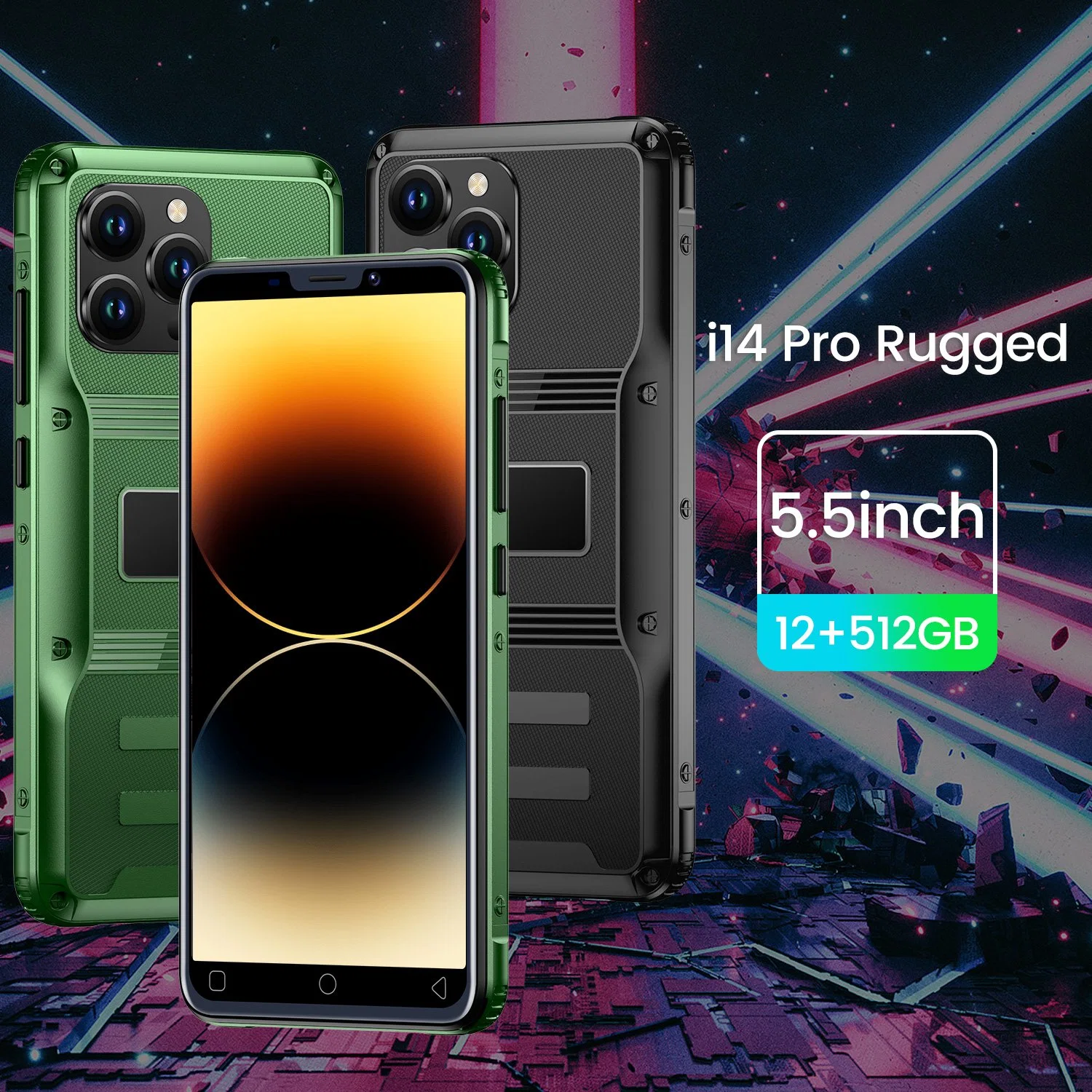 Brand New Hot Sale Android Smart Phone Model I14PRO Rugged 1GB+8GB Cell Phone, Viqee Mobile Phones. OEM/ODM, Ready in Stock.