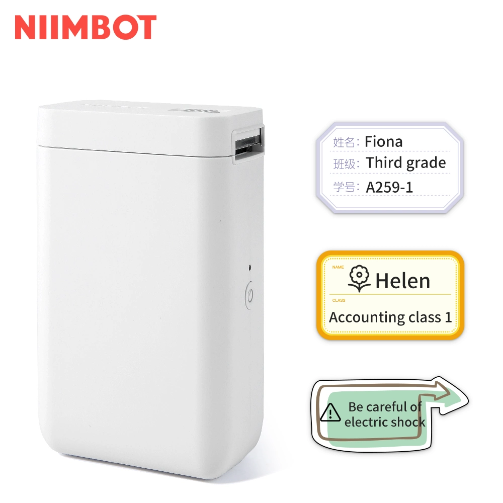 Niimbot 1 Inch Portable Bt Thermal Printer 25mm Mobile Portable Handheld Sticker Label Printer D101