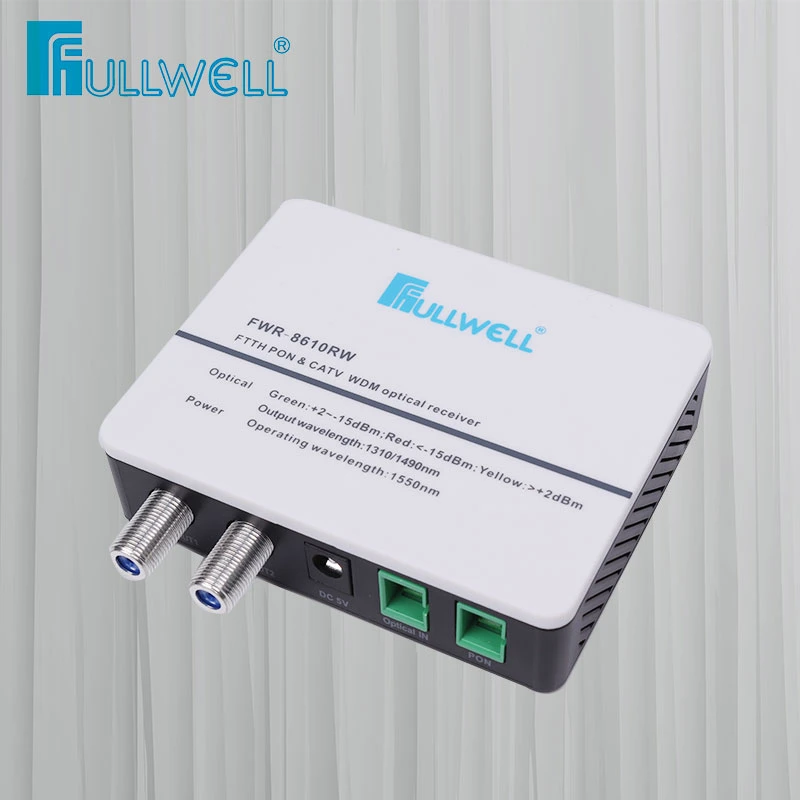 Fullwell FTTH Wdm CATV Fiber RF Transmitter and 433MHz Optic Receiver